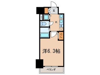 間取図 ﾌﾟﾚｻﾝｽ金山ｸﾞﾘｰﾝﾊﾟｰｸｽ(803)