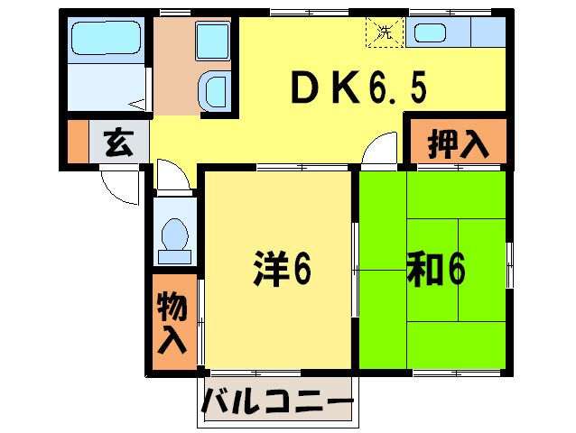 間取り図 ミ－テ郷前Ｂ棟