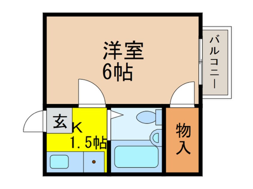 間取図 パレス元塩