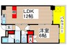 ロジェ露橋 1LDKの間取り