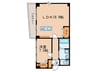 ＷＩＺ金山 1LDKの間取り