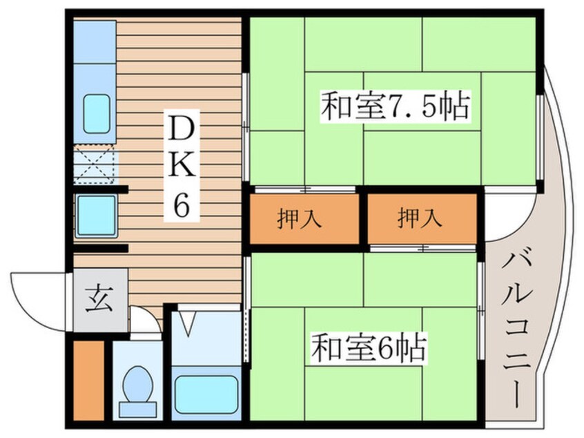 間取図 レジデンス光和ＮＥＷ１０４