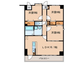 間取図 ノーブル徳川
