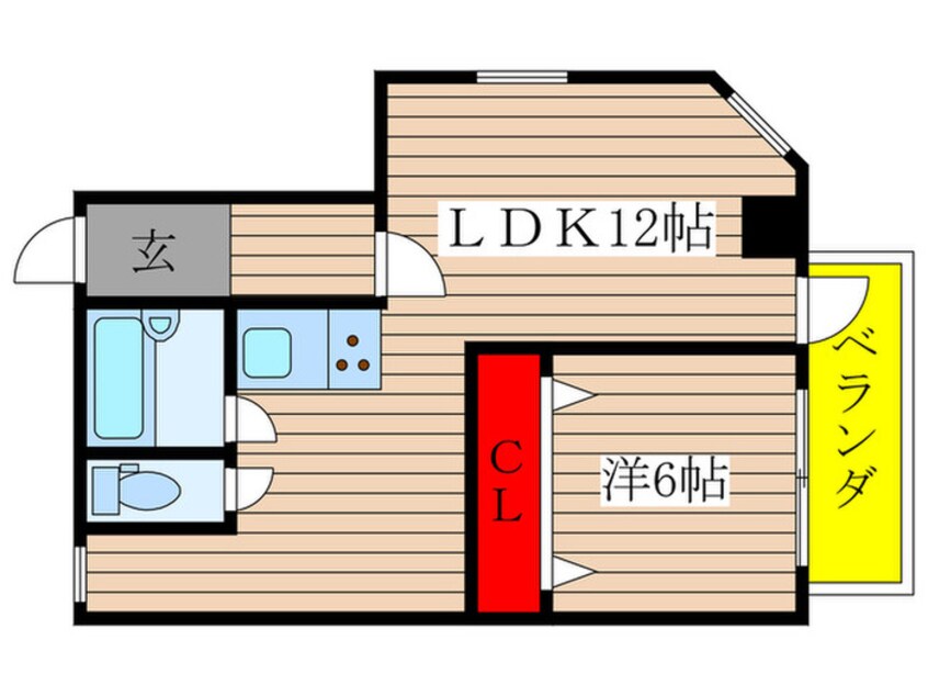 間取図 荘園熱田第２(3E)