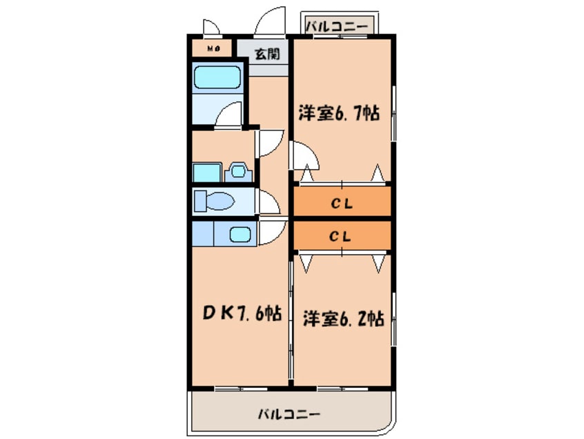 間取図 セピアステ－ジＢ