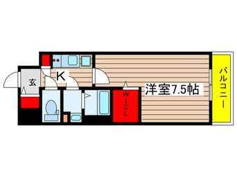 間取図 エスリード新栄プライム（1303）
