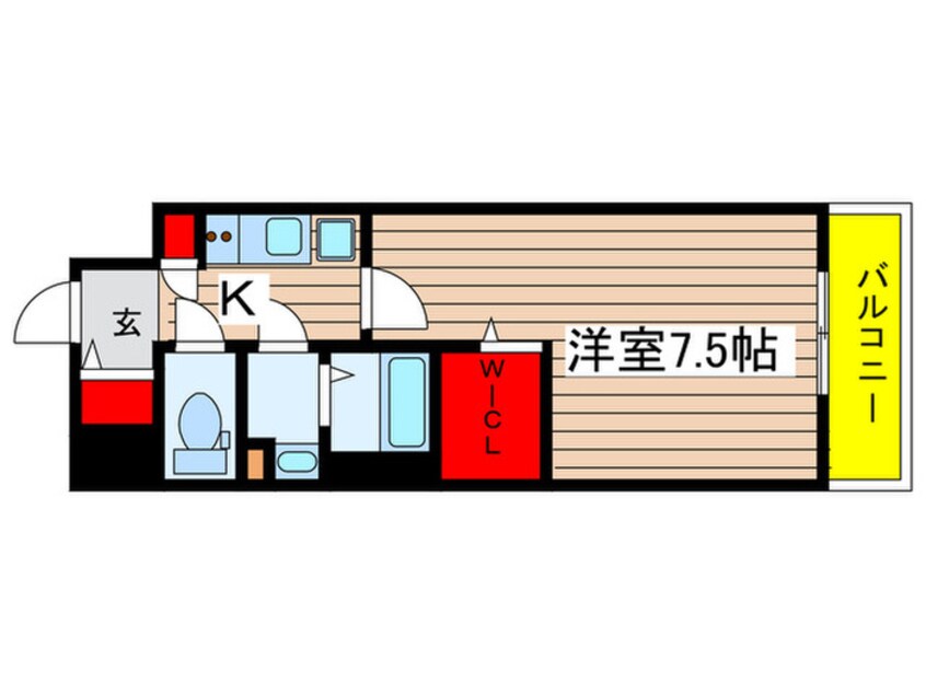 間取図 エスリード新栄プライム（1303）