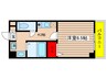 万宝マンション 1Kの間取り
