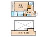 カレラ 1Kの間取り