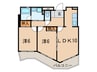 メゾンドステラ 2LDKの間取り