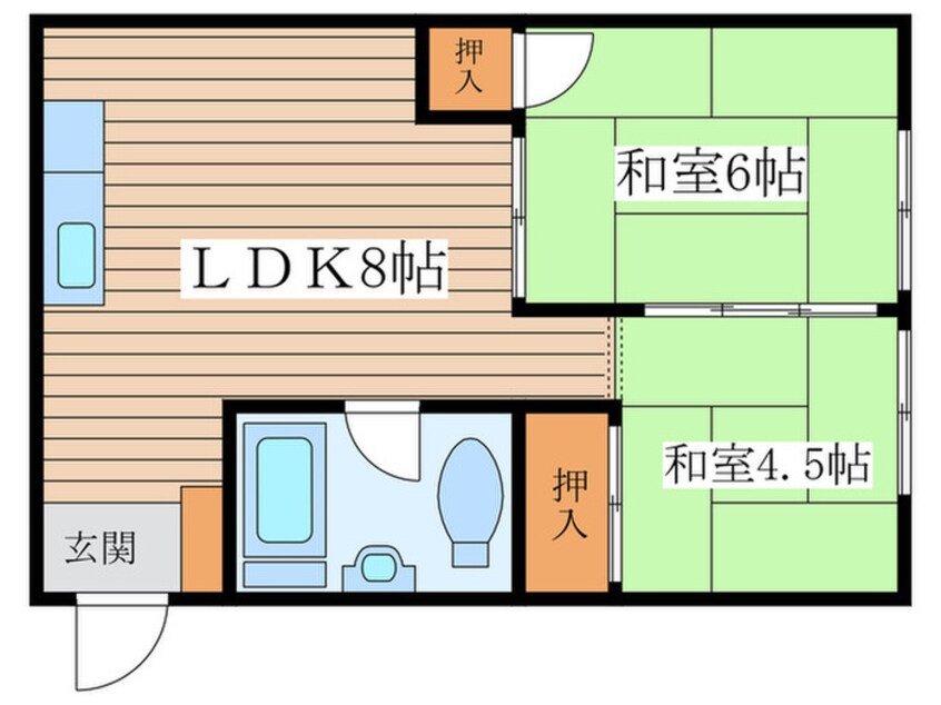 間取図 グランディーズ呼続