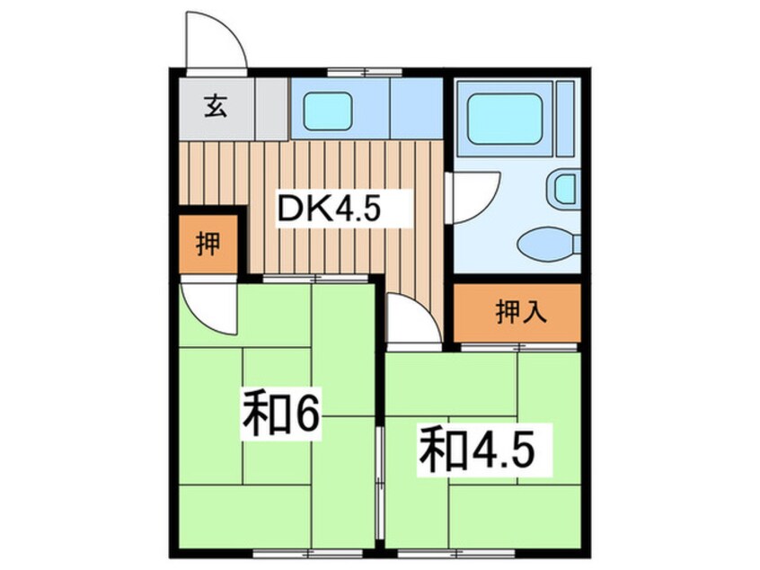 間取図 グランディーズ呼続