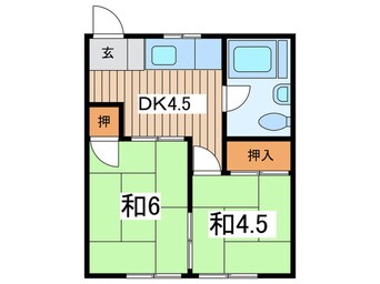 間取図 グランディーズ呼続