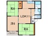 エクレール本庄西 3LDKの間取り
