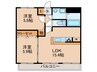 ＲＩＳＥ黒門 2LDKの間取り