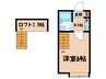 コスモフジチカ９ 1Kの間取り