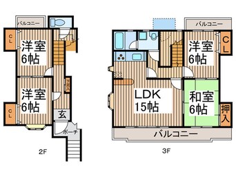 間取図 ＶＩＰ外山