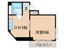 シャトルForYou.Ⅰ 1DKの間取り