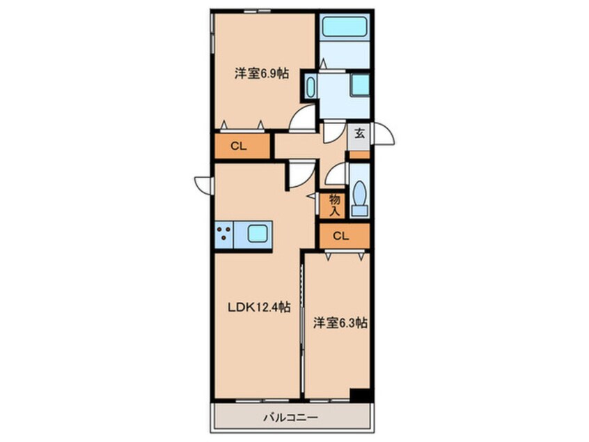 間取図 メゾンセリーブ