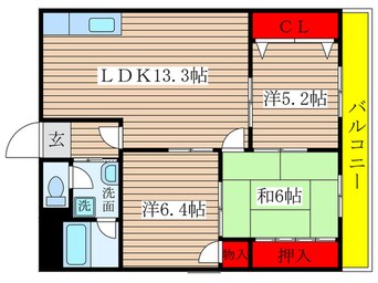 間取図 入場ハイツ