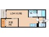 Warren　higashiharuta　Ⅰ 1LDKの間取り
