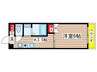 セントラル瑞穂 1Kの間取り