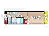 セントラル瑞穂 1DKの間取り