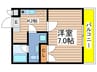 AMBERHOUSE　Jingu 1Kの間取り