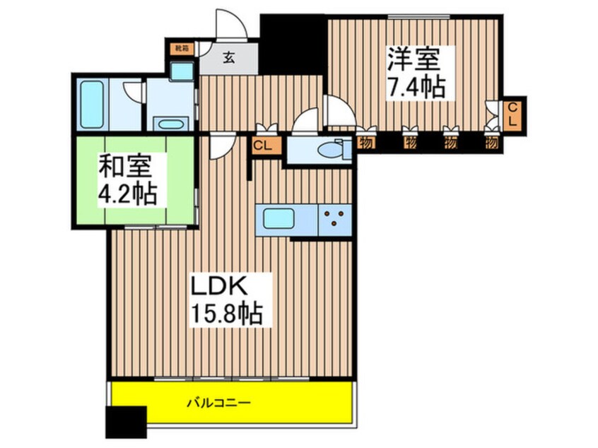 間取図 ｻﾞ･ﾗｲｵﾝｽﾞﾐｯﾄﾞｷｬﾋﾟﾀﾙﾀﾜｰ（404）