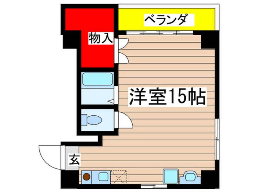 間取図 ドルフィン六番(7Ｆ)