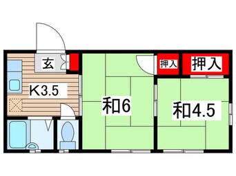 間取図 パナハイツ中川Ｂ棟