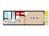 ラフォ－レ富士 1Kの間取り