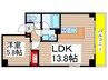 パールコートⅡ 1LDKの間取り