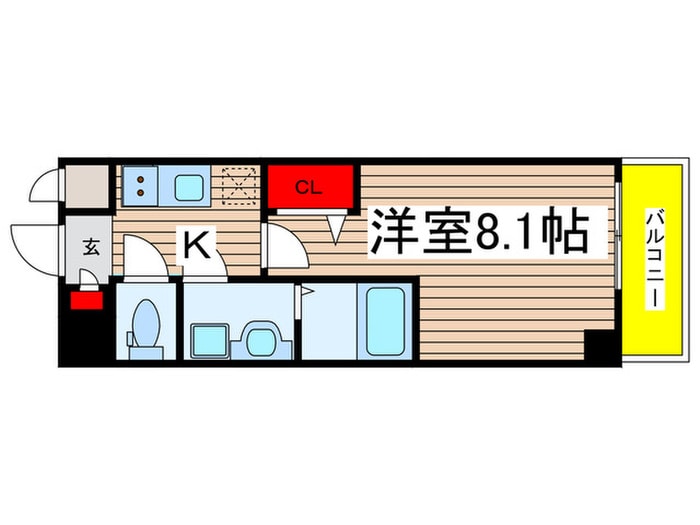 間取り図 エスリード新栄マルス(1308)