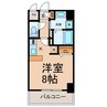 グランルージュ栄 Ⅱ 1Rの間取り