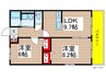 ベルドミールA 2LDKの間取り