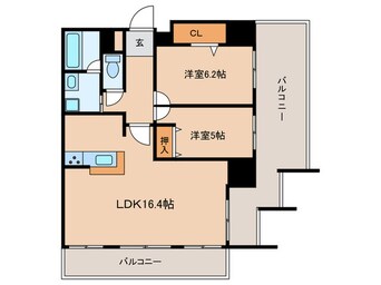 間取図 プレサンスロジェ浄心（208）