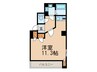 フラット大須 1Rの間取り