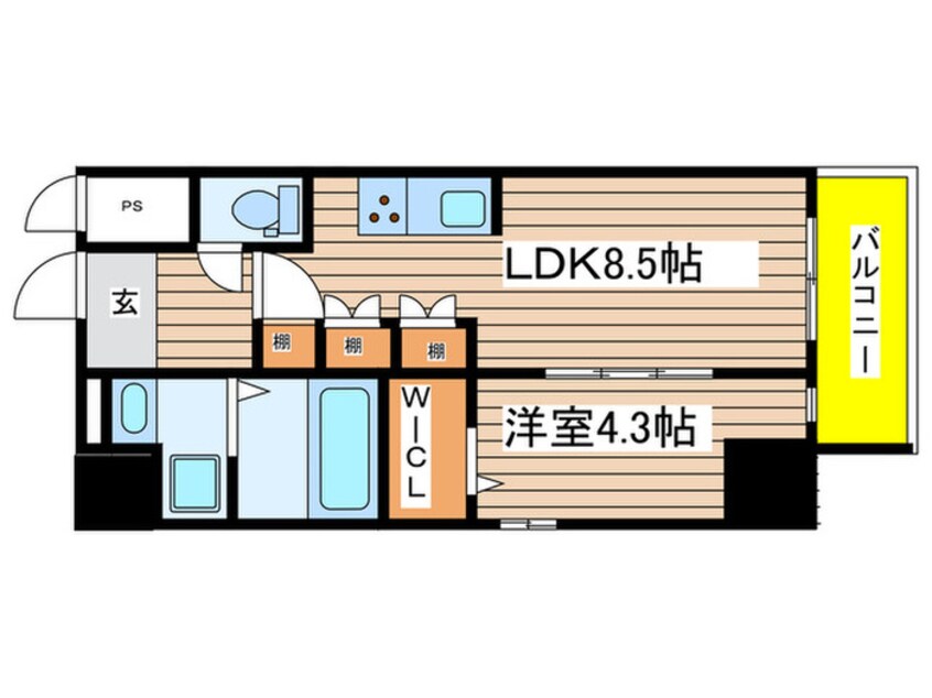 間取図 仮)クレストタワー栄