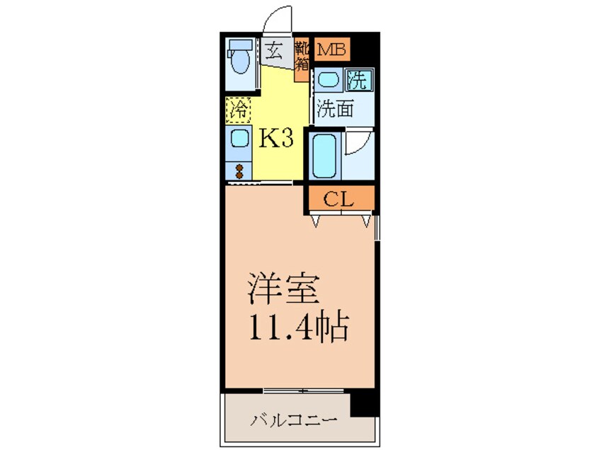 間取図 アメニティ－新道