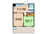 ヴィラ南山 2DKの間取り