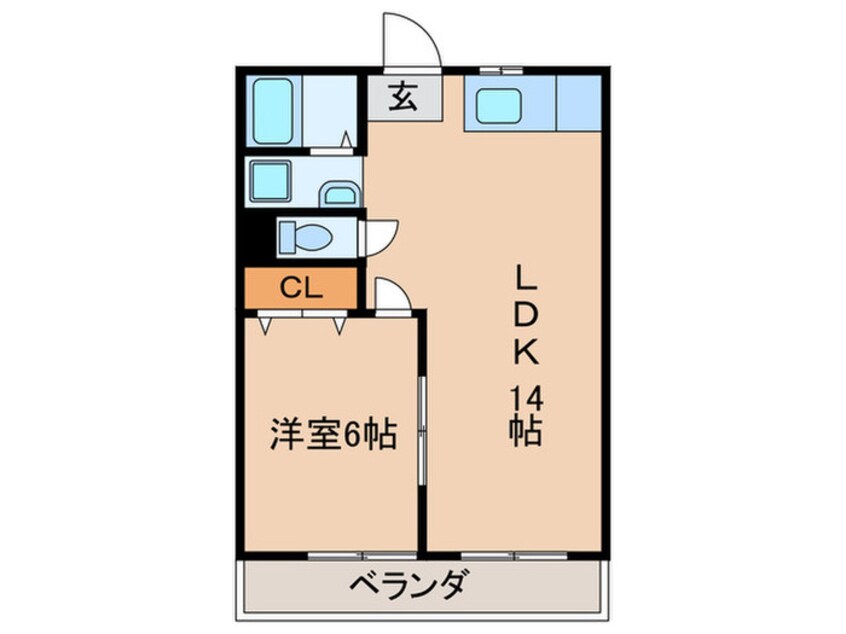 間取図 シャトー桐野