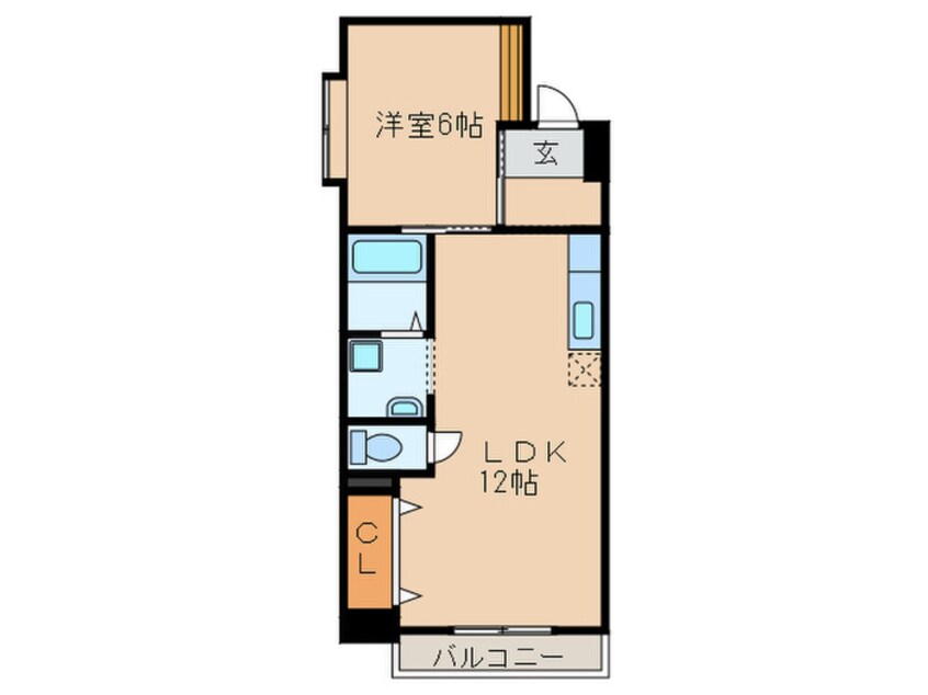 間取図 シャトー桐野