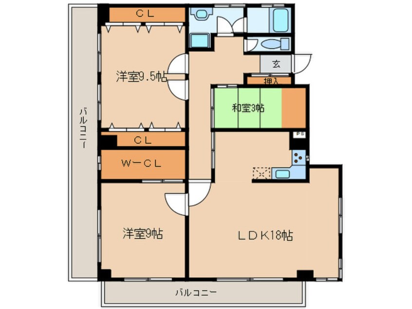 間取図 ハイメド－ズ