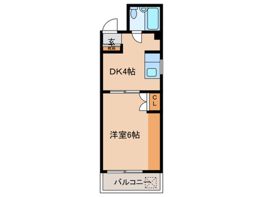 間取図 チサンマンション徳川町（401）