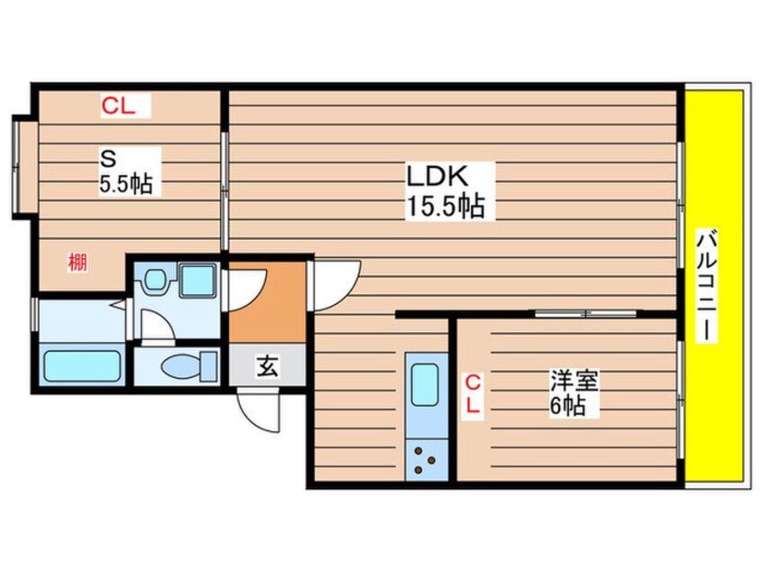 間取図 スカイハイツ沢