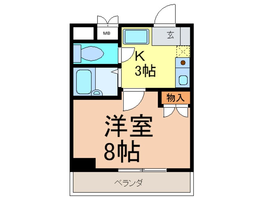 間取図 ヒルズ千種