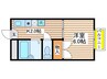 コ－ポ宝山 1Kの間取り