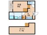 アーバンリュクス 1Kの間取り