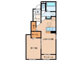 間取図 レジデンス　ミモレ